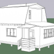 Каркасный дом 5х5 с мансардой  - Дачное строительство | Окна, балконы, лоджии
