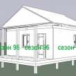Каркасный дом 6х6 с верандой - Дачное строительство | Окна, балконы, лоджии