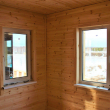 Каркасный дом-баня 6х6 с верандой  - Дачное строительство | Окна, балконы, лоджии