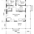 Проект каркасного дома 8х9м с террасой - Дачное строительство | Окна, балконы, лоджии