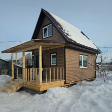 дом 4х5 метров с верандой 2х4 метров и мансардой 3х5 метров. - Дачное строительство | Окна, балконы, лоджии