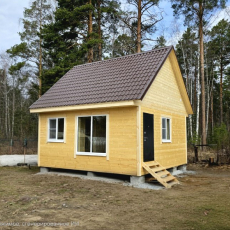 Каркасный дом 6х6 с мансардой 3.75х6 - Дачное строительство | Окна, балконы, лоджии