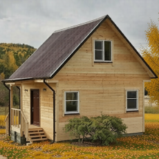 Каркасный дом 5х5 с мансардой - Дачное строительство | Окна, балконы, лоджии