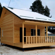 Каркасный дом 6х6 м. - Дачное строительство | Окна, балконы, лоджии