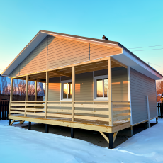 Каркасный дом 6х8 м. - Дачное строительство | Окна, балконы, лоджии