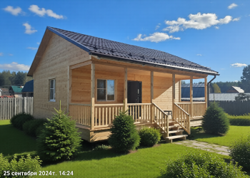 Каркасный дом 6х8 с верандой 2х8 - Дачное строительство | Окна, балконы, лоджии