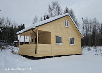 Каркасный дом 6х6   - Дачное строительство | Окна, балконы, лоджии