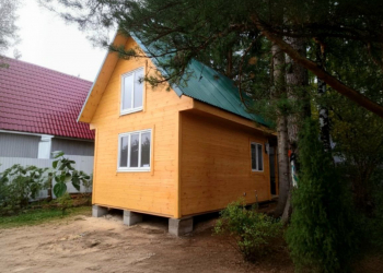 Каркасный дом 4х6 с мансардой 3х6 - Дачное строительство | Окна, балконы, лоджии