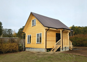 Каркасный дом 5х5 с мансардой 3х5 - Дачное строительство | Окна, балконы, лоджии