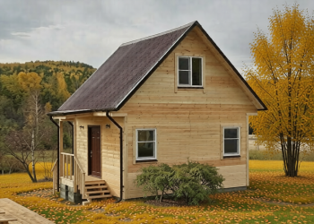 Каркасный дом 5х5 с мансардой - Дачное строительство | Окна, балконы, лоджии