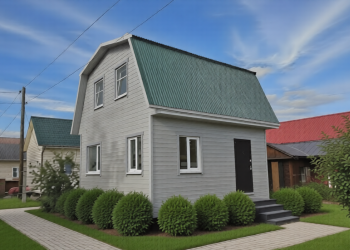 Каркасный дом 6х6 с мансардой - Дачное строительство | Окна, балконы, лоджии