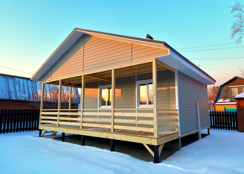 Каркасный дом 6х8 м. - Дачное строительство | Окна, балконы, лоджии