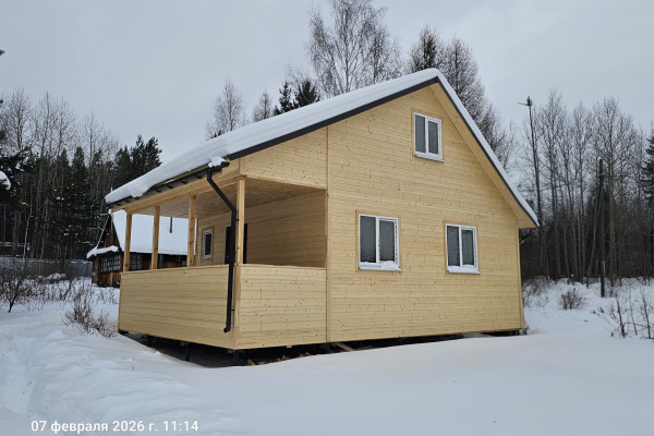 Каркасный дом 6х6   - Дачное строительство | Окна, балконы, лоджии