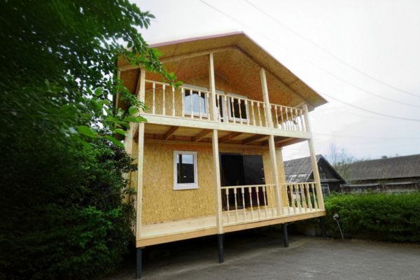 Каркасный дом 6х6 с мансардой - Дачное строительство | Окна, балконы, лоджии