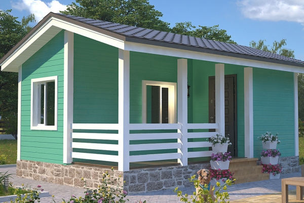 дом 4 на 6 одноэтажный.  - Дачное строительство | Окна, балконы, лоджии