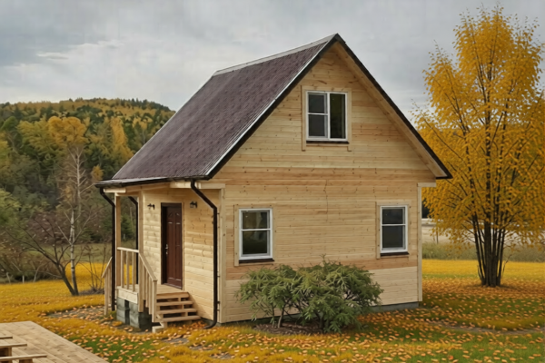 Каркасный дом 5х5 с мансардой - Дачное строительство | Окна, балконы, лоджии