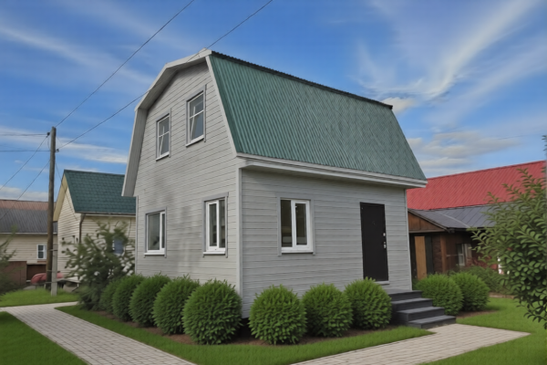 Каркасный дом 6х6 с мансардой - Дачное строительство | Окна, балконы, лоджии