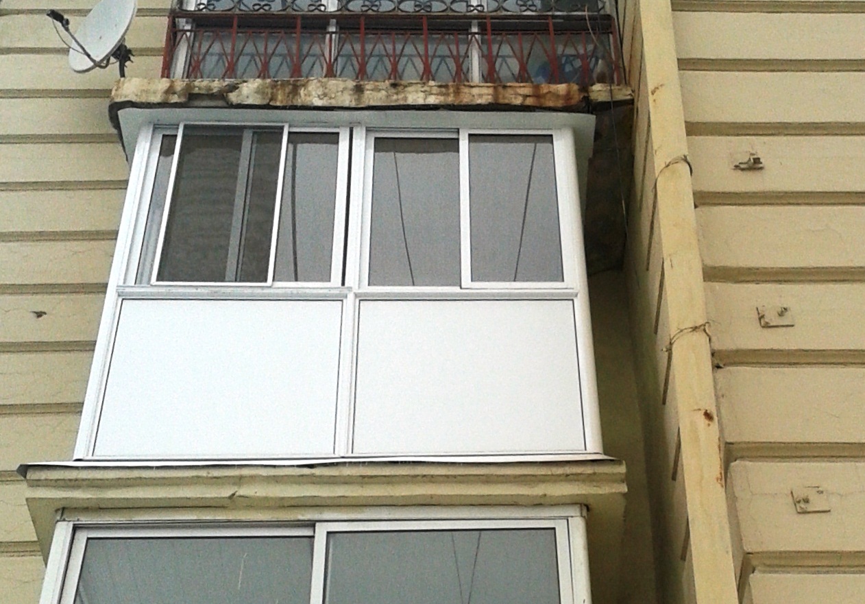 Остекление балконов алюминиевым профилем в Коломне
